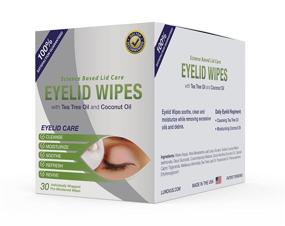 img 3 attached to 🌿 Organic Eyelid Wipes infused with Tea Tree and Coconut Oil - Soothing Eye Wipes for Itchy Eyes - Pack of 30 Natural Eye Cleansing Wipes