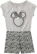 disney girls minnie mouse romper logo