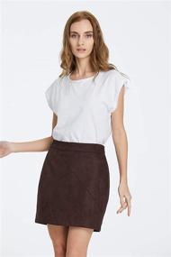 img 1 attached to 👗 Bodycon Leather Vintage Stretchy Women's Skirt: Timeless Style for Modern Women