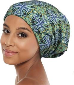 img 4 attached to 🌿 Green Women's Accessories: Head Scarf for Post Surgery, Scarves & Wraps