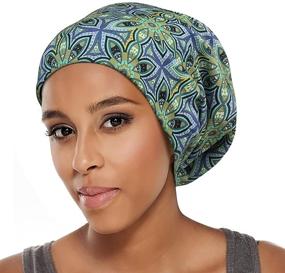 img 3 attached to 🌿 Green Women's Accessories: Head Scarf for Post Surgery, Scarves & Wraps