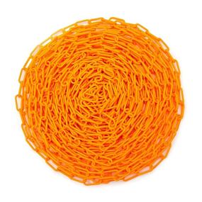 img 2 attached to 🚧 100-Foot Steelman Orange Plastic Safety Barrier Chain ideal for Construction Site or Garage