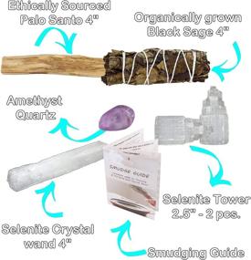 img 3 attached to Soul Sticks Cleansing Amethyst Selenite Home Decor