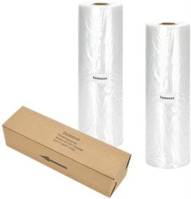 img 4 attached to 🛍️ Immuson Food Storage Bags: 12 x 20 Plastic Produce Bag on a Roll - 2 Rolls (700 Bags) Clear Bags for Fruits, Vegetables, Bread - 350 Bags Per Roll