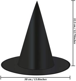 img 2 attached to Enchant Your Yard this Halloween with Elcoho 🎃 12pc Witch Hat Costume Set and 100 Yards Hanging Rope