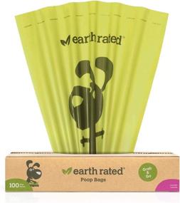 img 4 attached to 🐾 Leak-proof Earth Rated Dog Poop Bags on Large Single Roll - Easy Grab and Go, Perfect for Backyard Pickups! Each Bag Measures 8 x 13 Inches