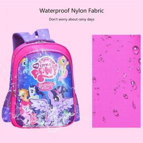 img 1 attached to 🎒 Waterproof Princess School Bookbag Backpack