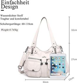 img 2 attached to Angelkiss Womens Designer Handbag Apricot Women's Handbags & Wallets for Hobo Bags