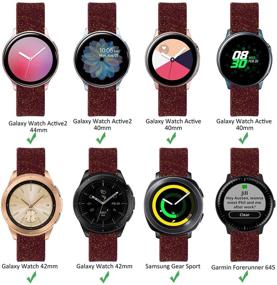 img 3 attached to KOREDA Compatible With Samsung Galaxy Watch 4 44Mm 40Mm/Classic 46Mm 42Mm/Active 2 40Mm 44Mm Bands