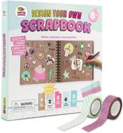 🎨 doodle hog pink scrapbook kit for 10 year old girls - personalize & decorate your diy scrapbook with washi tape, stickers, 40-page thick paper, hardcover - perfect gifts for kids logo