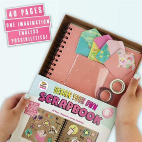 img 2 attached to 🎨 Doodle Hog Pink Scrapbook Kit for 10 Year Old Girls - Personalize & Decorate Your DIY Scrapbook with Washi Tape, Stickers, 40-Page Thick Paper, Hardcover - Perfect Gifts for Kids
