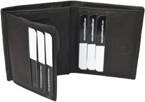 img 3 attached to 🛡️ Premium LeatherBoss Police Shield Holder: Stylish Bifold Men's Accessories for Wallets, Card Cases & Money Organizers