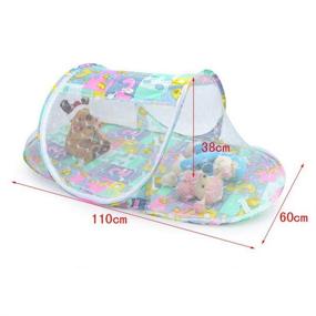 img 3 attached to 🏕️ Ultimate Protection and Convenience: CdyBox Instant Portable Pop-up Mosquito-net Baby Tent - Breathable Travel Beach Play Tent Bed Playpen (Red)