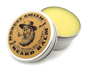 img 1 attached to 🧔 Honest Amish Organic Beard Balm - Natural Leave-in Conditioner for Beards - 2oz Tin