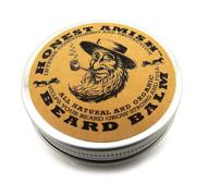 🧔 honest amish organic beard balm - natural leave-in conditioner for beards - 2oz tin logo