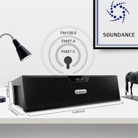 img 3 attached to 🔊 Soundance FM Wireless Bluetooth Speaker Alarm Clock, Portable Radio Speaker with Digital LED Display, USB Rechargeable for Office Desk, Home Bedroom, Bedside, Desktop Computer - SDY019 Black