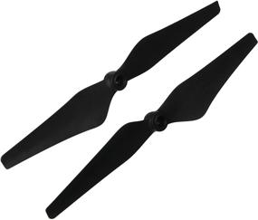 img 1 attached to Genuine DJI Phantom 3 E305 9450 Carbon Fiber Reinforced Self-tightening Propellers Props (Composite Hub, Black with Yellow Stripes) - Optimized for Phantom 3 Pro, Advanced, Phantom 2, Flame Wheel, and E310/E305/E300 Tuned Propulsion Systems