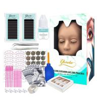 gorota eyelash extension kit with silicone mannequin head and replaced eyelids - training exercise set for beginners - makeup and eyelashes extension supplies (professional edition) logo