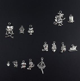 img 1 attached to ✨ 200g Assorted Tibetan Smooth Silver Metal Charms Pendants Bulk Wholesale - DIY Crafts, Jewelry Making, Necklace Bracelet, Home Decoration, Kids' Party Favor - Heart, Star, Animal Charms, Mixed Styles