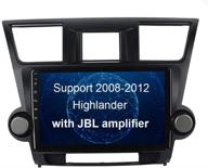 sygav android 10 автомобильный радиоприемник стерео для toyota highlander 2008 2009 2010 2011 2012 с усилителем jbl встроенный carplay android auto 10 логотип