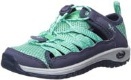 👟 chaco girls outcross medium little girls' athletic shoes: comfortable and stylish footwear for active girls logo