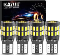 💡 katur 194 t10 w5w 168 светодиодная лампа: супер яркий 6000k ксеноново-белый цвет, без ошибок и обновленная версия - идеальная замена светильника автомобиля для купола, карты, двери, люксметра, номерного знака. логотип