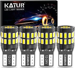 img 4 attached to 💡 KATUR 194 T10 W5W 168 светодиодная лампа: супер яркий 6000K ксеноново-белый цвет, без ошибок и обновленная версия - идеальная замена светильника автомобиля для купола, карты, двери, люксметра, номерного знака.