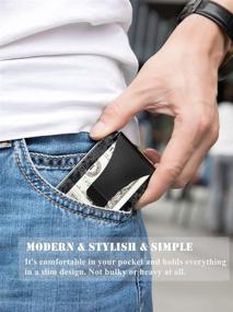 img 3 attached to Carbon Fiber Wallet Men Minimalist Men's Accessories for Wallets, Card Cases & Money Organizers