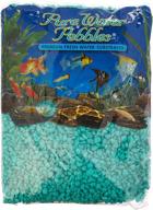 turquoise pure water pebbles aquarium gravel - 5-pound bag for vibrant aquatic environment logo