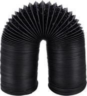 hon&guan 5 inch air duct - 16 ft long, black flexible ducting for hvac ventilation, grow tents, dryer rooms, kitchen logo