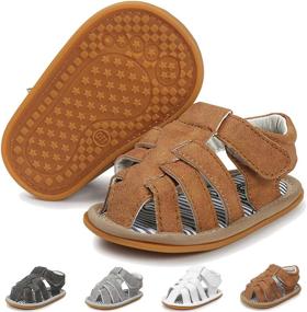 img 4 attached to LAFEGEN Sandals Outdoor Toddler 3 18Months Boys' Shoes : Sandals