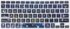 img 3 attached to 🚀 Patterned Keyboard Cover for Old MacBook Air 13.3'' (A1466/A1369) & Pro 13.3'' (A1278/A1425/A1502) & 15'' (A1286) & 17'' (A1297) - US Layout (with/without Retina Display) featuring Space Man Design