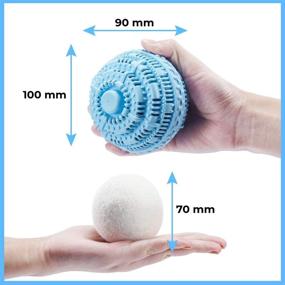 img 3 attached to 🐑 Wool Dryer Balls for Washing Machine: Eco-Friendly Laundry Solution with Beads - Perfect Alternative to Detergent