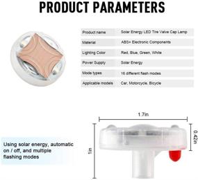 img 3 attached to Повысьте эффект красочности своих колес с помощью красочных светящихся колесных огней KaiDengZhe на солнечной энергии - датчик движения, LED-колпачки для колес для ярких и привлекательных эффектов на автомобилях, мотоциклах и велосипедах (набор из 4 штук)