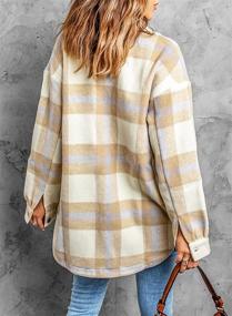 img 2 attached to 🧥 Sidefeel Women's Geometric Button Multicolor Coats, Jackets & Vests for Women - Clothing