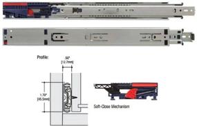 img 1 attached to 🗄️ Knape Vogt 8450FMP 22 Soft Close Cabinet Drawer Slides