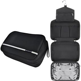 img 4 attached to 👝 Relavel Cosmetic Pouch Toiletry Bags: Waterproof Travel Handbag for Personal Care and Hygiene Essentials (Black)