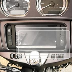 img 4 attached to Red Hound Auto 2 2014-2018 Harley Davidson Electra Glide Boom Box Ultra Classic Motorcycle Screen Saver - High Clarity Touch Display Protector with Invisible Design, Minimizes Prints - 6.5 Inch