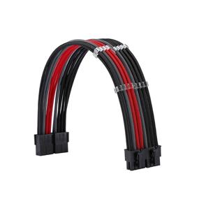 img 2 attached to FormulaMod ATX PSU Cable Kit 18AWG Sleeved Extension - 24P+ EPS 8-P+PCI-E 8-P with Combs - Black, Grey, Red - for Motherboard/GPU - Fm-NCK3