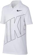 👕 стильная и комфортная: поло-рубашка nike для мальчиков с коротким рукавом для классического образа логотип