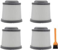 quality replacement filters for black & decker vacuum cleaner - ez spares pvf110 phv1810 phv1210 bdh2000pl (4pcs) логотип