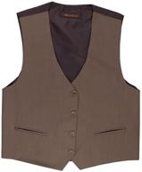 👔 alberto danelli boy's 4 button formal vest suit set: elegant style for young gentlemen logo