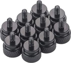img 3 attached to 🔩 Favordrory 6#-32 Anodized Aluminum Thumbscrews - Premium Computer Case Thumb Screws in Black (10 PCS)