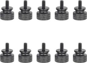 img 4 attached to 🔩 Favordrory 6#-32 Anodized Aluminum Thumbscrews - Premium Computer Case Thumb Screws in Black (10 PCS)