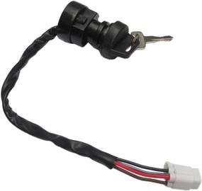 img 3 attached to Ignition Key Switch for Yamaha Kodiak 400 YFM400 2x4 4x4 2003-2006: Replace & Enhance Your ATV's Starting Mechanism