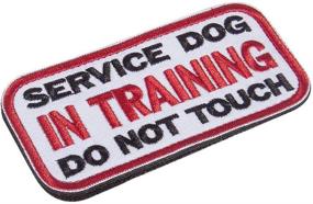 img 1 attached to Feliscanis Service Dog in Training Dog Patches - 🐾 Double Sided Hook and Loop - 2 Pack: Enhanced Training Assistance