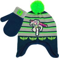 🧤 magical disney lightyear toddler mittens with pom pom - perfect boys' accessories logo