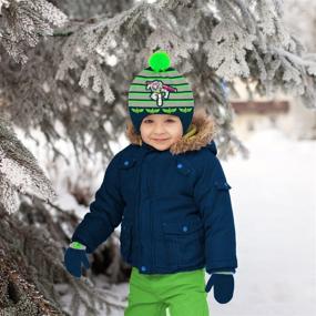 img 1 attached to 🧤 Magical Disney Lightyear Toddler Mittens with Pom Pom - Perfect Boys' Accessories