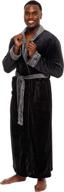 🛀 ultimate comfort and style: ross michaels men's long robe for relaxation at home logo