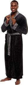 img 4 attached to 🛀 Ultimate Comfort and Style: Ross Michaels Men's Long Robe for Relaxation at Home